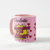 21e verjaardag koffiemok mok (Voorkant links)