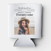 21e Verjaardag Krant Blikjeskoeler (Voorkant)