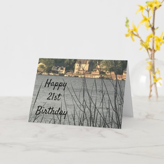 **21E VERJAARDAG****LEVENDE VERJAARDAG KAART AAN H (Gele Bloem)