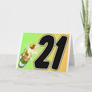 21e verjaardag merchandise kaart
