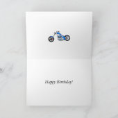 21e verjaardag met een gevlammotor kaart (Binnen)