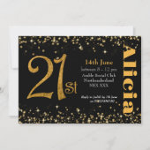 21e verjaardag, moderne eenvoudige typografie, twi kaart (Voorkant)