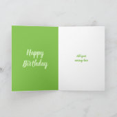 21e verjaardag nog steeds zo schattig foto's groen kaart (Binnen)