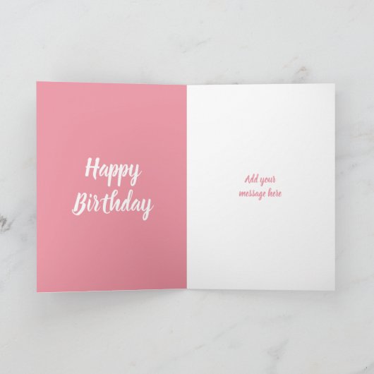 21e verjaardag nog steeds zo schattige foto's roze kaart (Binnen)