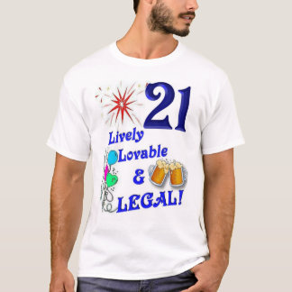 21e verjaardag nr. 4 t-shirt