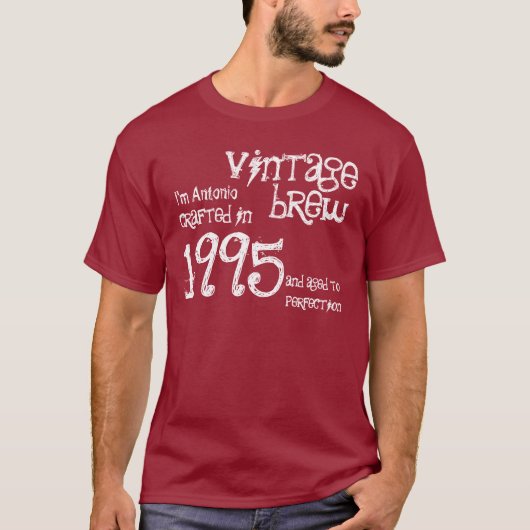 21e verjaardag of een jaar 1995  Brew V38C1 T-shirt (Voorkant)