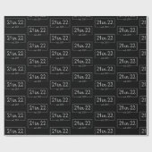 21e verjaardag op 22 september 2001 van de Birthda Cadeaupapier (Vlak)