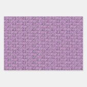 21e verjaardag Paarse Inpakpapier Vel (Voorkant 2)