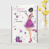 21e verjaardag Paarse Kaart (Gele Bloem)