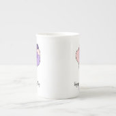 21e verjaardag paarse & roze bundel ballonnen porselein kop (Voorkant)