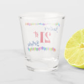 21e verjaardag personaliseren shot glas (Achterkant)