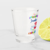 21e verjaardag personaliseren shot glas (Links)