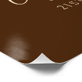 21e Verjaardag Pompoen Rustieke Herfst Welkom Teke Perfect Poster (Hoek)