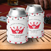 21e verjaardag Queen of Hearts Casino Poker Kaart Blikjeskoeler