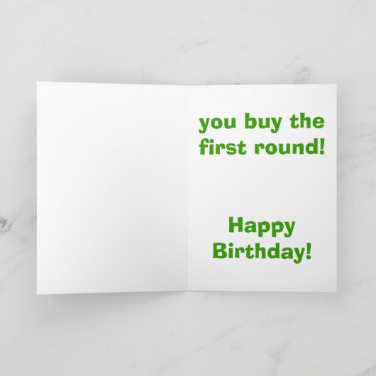 21e verjaardag regels kaart (Binnen)