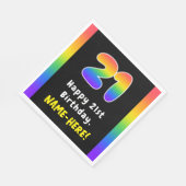 21e verjaardag: Regenboogspectrum # 21, Aangepaste Servet (Hoek)