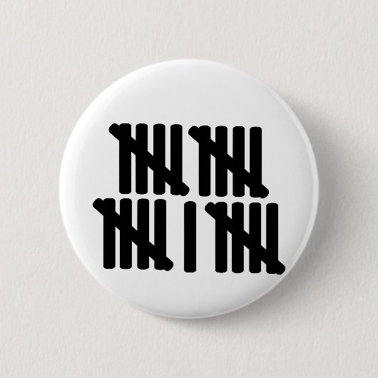 21e verjaardag ronde button 5,7 cm (Voorkant)