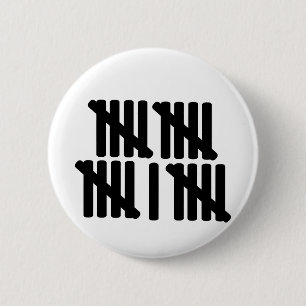 21e verjaardag ronde button 5,7 cm