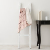 21e Verjaardag roos Gold Blush Vrienden Foto Sherpa Deken (In situ)