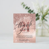 21e verjaardag Roos Gold Hartelijk dank Briefkaart (Staand voorkant)