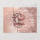 21e verjaardag Roos Gold Hartelijk dank Briefkaart (Achterkant)