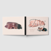 21e verjaardag Roos Gold & roze foto Gastenboek (Volledig)