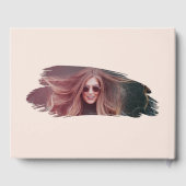 21e verjaardag Roos Gold & roze foto Gastenboek (Achterkant)