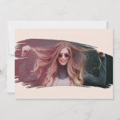 21e verjaardag Roos Gold & roze foto Kaart (Achterkant)