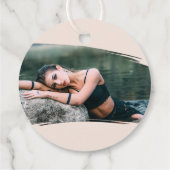 21e verjaardag Roos goud en roze Bedankjes Labels (Achterkant)