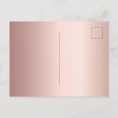 21e verjaardag roos goud glitter roze luxe uitnodiging briefkaart (Achterkant)