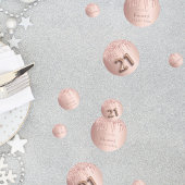 21e verjaardag roos goud glitter roze monogram confetti