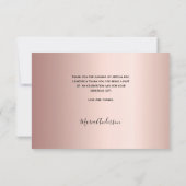 21e verjaardag roos gouden foto bedankt! bedankkaart (Achterkant)