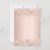 21e verjaardag roos gouden zwarte glitter kaart (Achterkant)