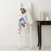 21e verjaardag roos goudroze fotocollage sherpa deken (In situ)