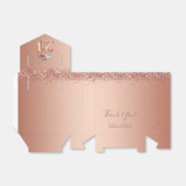 21e verjaardag  Roze Dank u Bedankdoosjes (Uitgevouwen)