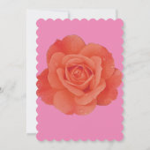 21e Verjaardag Roze Sinaasappel Bloemen Roos Moder Kaart (Achterkant)