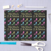 21E VERJAARDAG SCHOEN QUEEN DESIGN TISSUEPAPIER (Craft)
