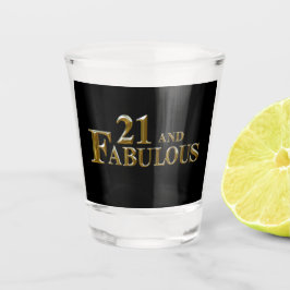 21e verjaardag shot glas