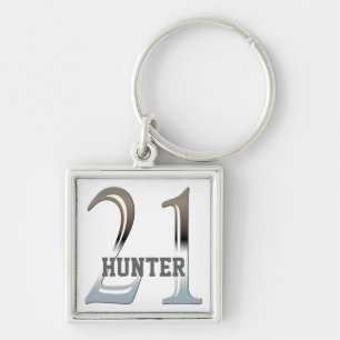 21e verjaardag Silver Number 21 Sleutelhanger