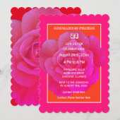 21e Verjaardag Sinaasappel Roze Roze Bloemen Moder Kaart (Voorkant / Achterkant)