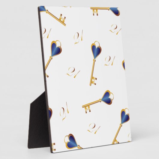 21e Verjaardag sleutels Fotoplaat (Zijkant)