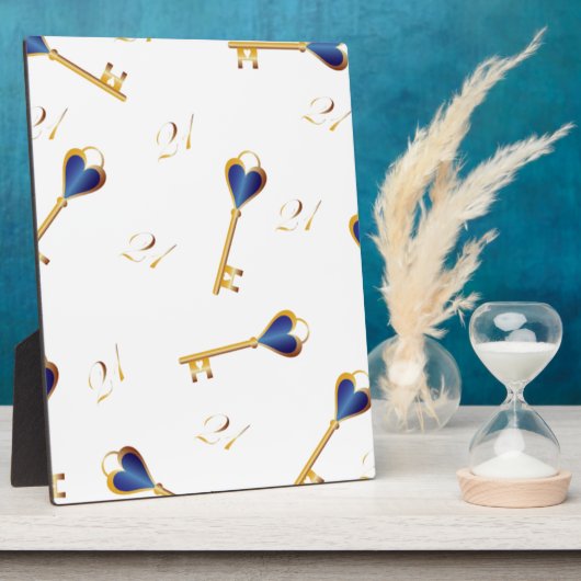 21e Verjaardag sleutels Fotoplaat (Zijkant)