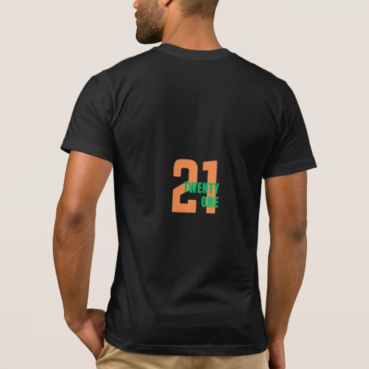 21e verjaardag T-Shirt (Achterkant)