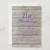 21e verjaardag Tijd om champagne te Drinken - schu Kaart (Achterkant)