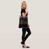 21e verjaardag  tote bag (Op model)