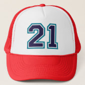 21e verjaardag Trucker Hat Trucker Pet (Voorkant)