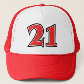 21e verjaardag Trucker Hat Trucker Pet (Voorkant)