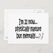 21e verjaardag TShirts Briefkaart (Voorkant / Achterkant)