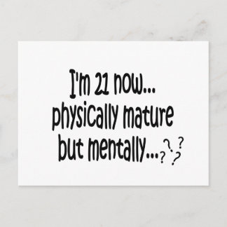 21e verjaardag TShirts Briefkaart