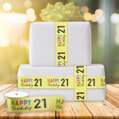 21e verjaardag typografie lint